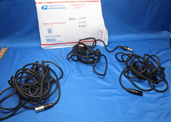 22 AWG Microphone Cable 12′ + 15′ + 24′ 3 pin microphone cables