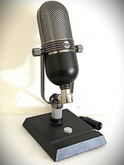 Customized MXL in the style of RCA 77 Ribbon Microphone, w/stand , cable case