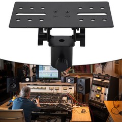 Practical Adapter Top Cap Rotatable Bracket Metal Mounting Black DJ/PA