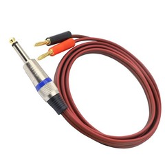 1/4 TS to Banana Plug Speaker Cable,6.35mm TS to Banana Plug Speaker Audio Cable