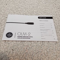 SONY UWP Lavalier Microphone Senal OLM-2S with 3.5mm Locking Connector BRAND NEW