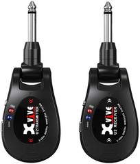 Xvive U2 Guitar Wireless System with Transmitter and 3 x 7 x 2 inches, Black