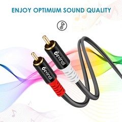 Devinal RCA Y Cable, RCA/Phono Y Splitter, 1 Male to 2 Y 1 Meter
