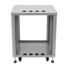 Grey 12U 19.8*22.4*23.6 in Carbon Steel Network & Stereo Rack For Nightclubs