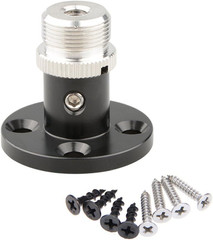 Microphone Table Mount 5/8″-27 Threaded Flange Base Aluminum Brass Screw On