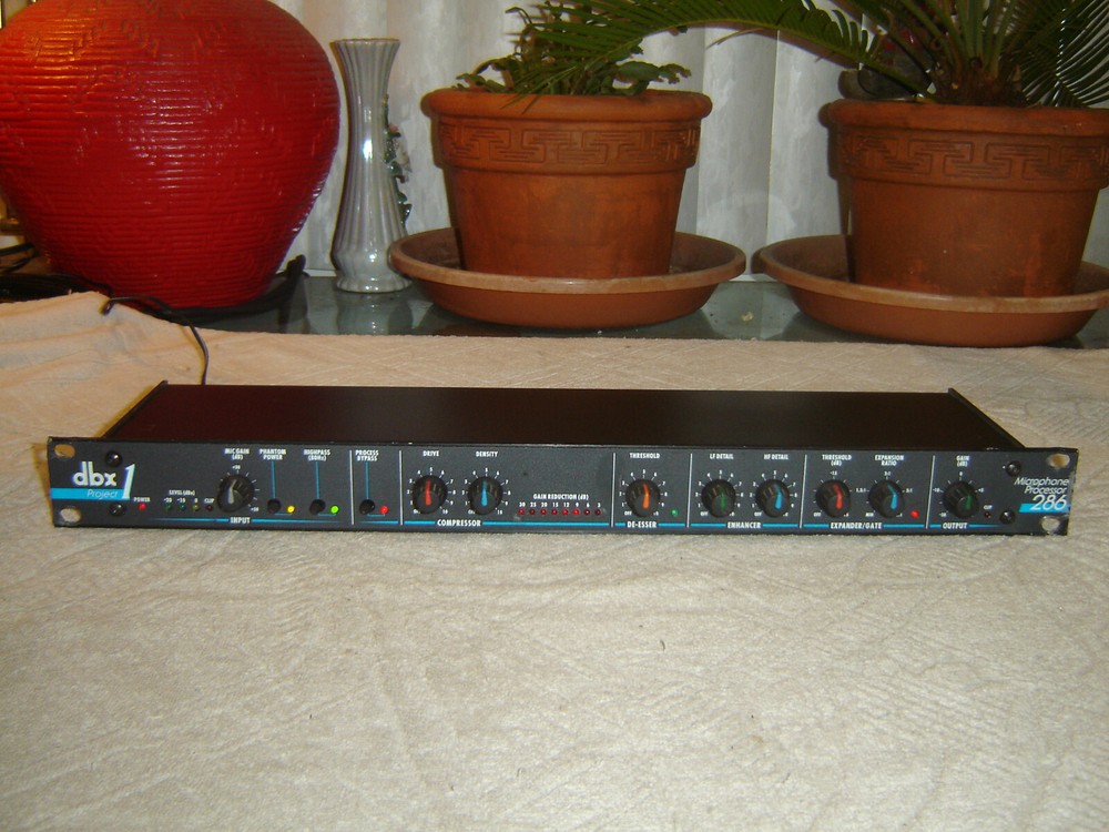 DBX 286 Original, Preamp Compressor Enhancer, Microphone Processor, Vintage Rack