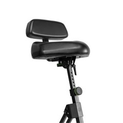 Gravity GFMSEAT1BR Ergonomic Musician Stool Adjustable Backrest, Footrest & Tilt