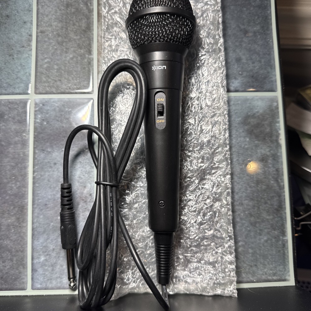 ION Audio Corded Speaker Microphone for Select ION Speakers GENUINE OEM – 1/4 IN