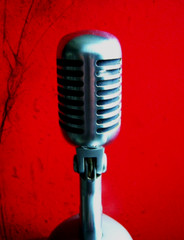 Vintage 1956 Shure 55S dynamic cardioid microphone w S-36 stand Elvis prop