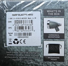 Hohner Harp Blaster HB52 Dynamic Harmonica MIcrophone Brand New In Box Free Gift