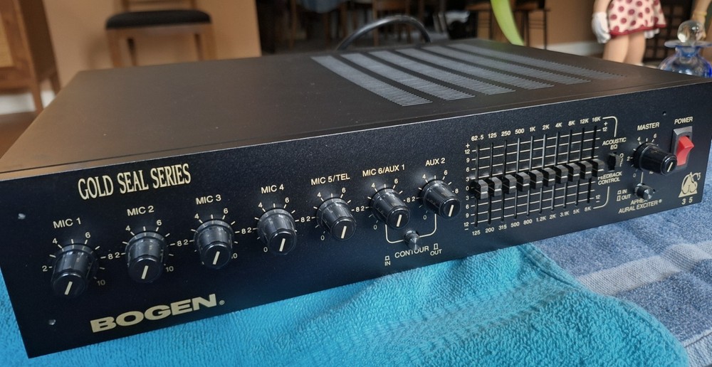 BOGEN GOLD SEAL SERIES GS35 COMMERCIAL PA MICROPHONE MIXER AMPLIFIER AMP