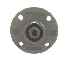 2 Pcs NL4MPR Female SpeakON Connectors Round Configuration 4 Pin Plastic Panel