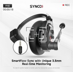 SYNCO XTALK X2 Wireless Headset Intercom System 2.4GHz 400 Meters