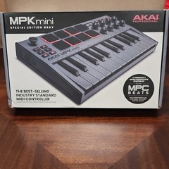 Akai MPK mini 25-Key Special Edition Gray MIDI Keyboard, Pads, Knobs, OLED