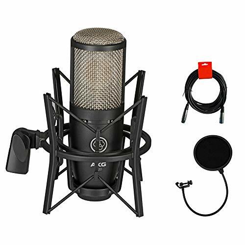 AKG P220 Large Diaphragm Condenser Microphone + Pop Filter + Cable FREE SHIPPING