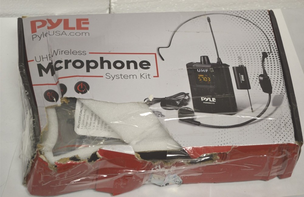 Pyle PDWMU112 UHF Wireless Microphone System Kit (s15)