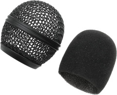 2 PCS Microphone Ball Head Mesh Grill SM58 Microphone Head Replacement Microphon