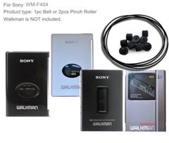 Cassette Tape Recorder Belt & Pinch Roller For Sony Walkman WM-F501 F502 F404
