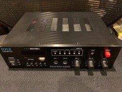Pyle PFA600BU Compact Bluetooth USB AUX FM Radio Public Address Amplifier Receiv