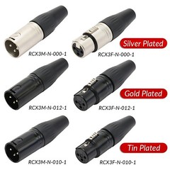XLR Cannon Microphone Audio Connector Balanced Plug 3Pin Male Female Plug Socket
