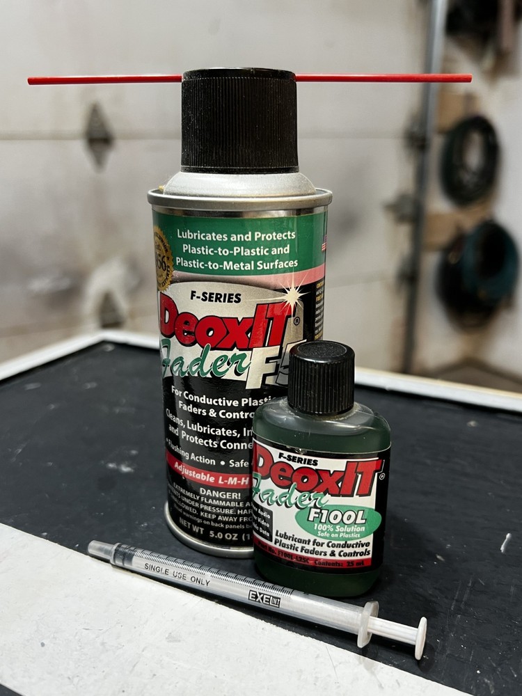 CAIG DeoxIT Fader F5 Spray + F100L 25ml Bundle w/Syringe Audio Repair