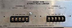 UREI 1178 Dual Stereo Peak Limiter Balanced I/O Dual Meters Used Rack Mount