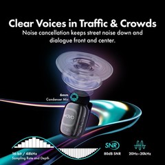 Wireless USB-C Microphone Kit 16-bit/48kHz for iPhone 15/16/17+ – 6H Charge