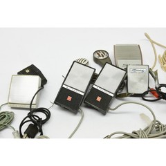 Vintage 8 Microphone Lot RCA, National, Silvertone, Craig, Retro MCM Mics