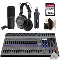 Zoom LiveTrak L-20 Digital Mixer Multitrack Recorder + Accessory Bundle