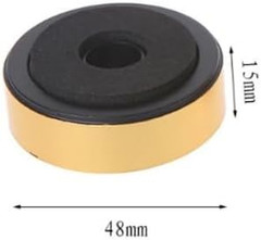 12 Pack Speaker Isolation Feet Amplifier 48Mm Plastic Shock Absorption Base Pads