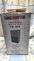 Gem Sound PA DJ Loud Speaker TR-100 3 Way Full Range SUB Karaoke Sing Live Music