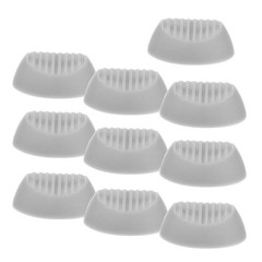 10Pcs Plastic Mixer Fader Knobs Durable Console Slider Caps Light Grey for Audio