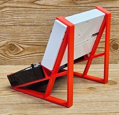 2 Tier Red Desktop Stand for Korg Volca Beats Drum Rhythm Machine Synthesizer