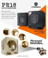 PRORECK PR18 18″ Active Subwoofer 2000W PMPO Powered PA DJ Bass Loudspeaker Sing