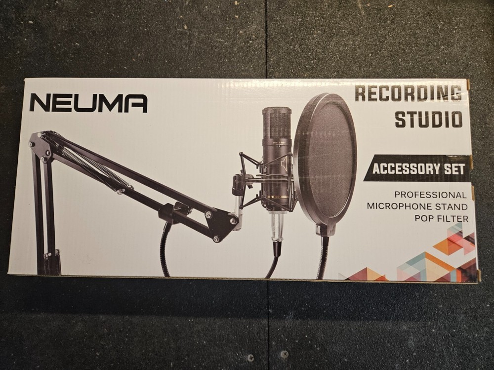 Neuma Recording Studio Accessory Set Professional Microphone Stand & Pop Filter