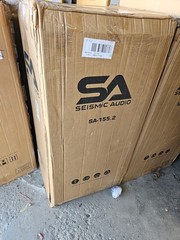Seismic Audio 155.2 15″ PA DJ Speakers 1000W – Black