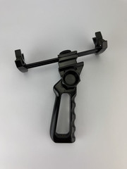 Shock Mounted Universal Shotgun Microphone Mic Holder Pistol Grip 3/4 inch mics