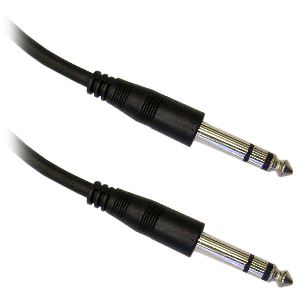 6Ft 1/4 Inch Male Male TRS Stereo Audio Cable Guitar Instrument Speaker PA v2