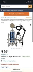 Blue Microphones Bluebird SL Studio Condenser Microphone – Blue
