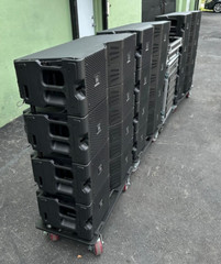 (12) JBL VTX-V20 LINE ARRAY W/ TRANSPORTCART AND CROWN AMPS (THS)