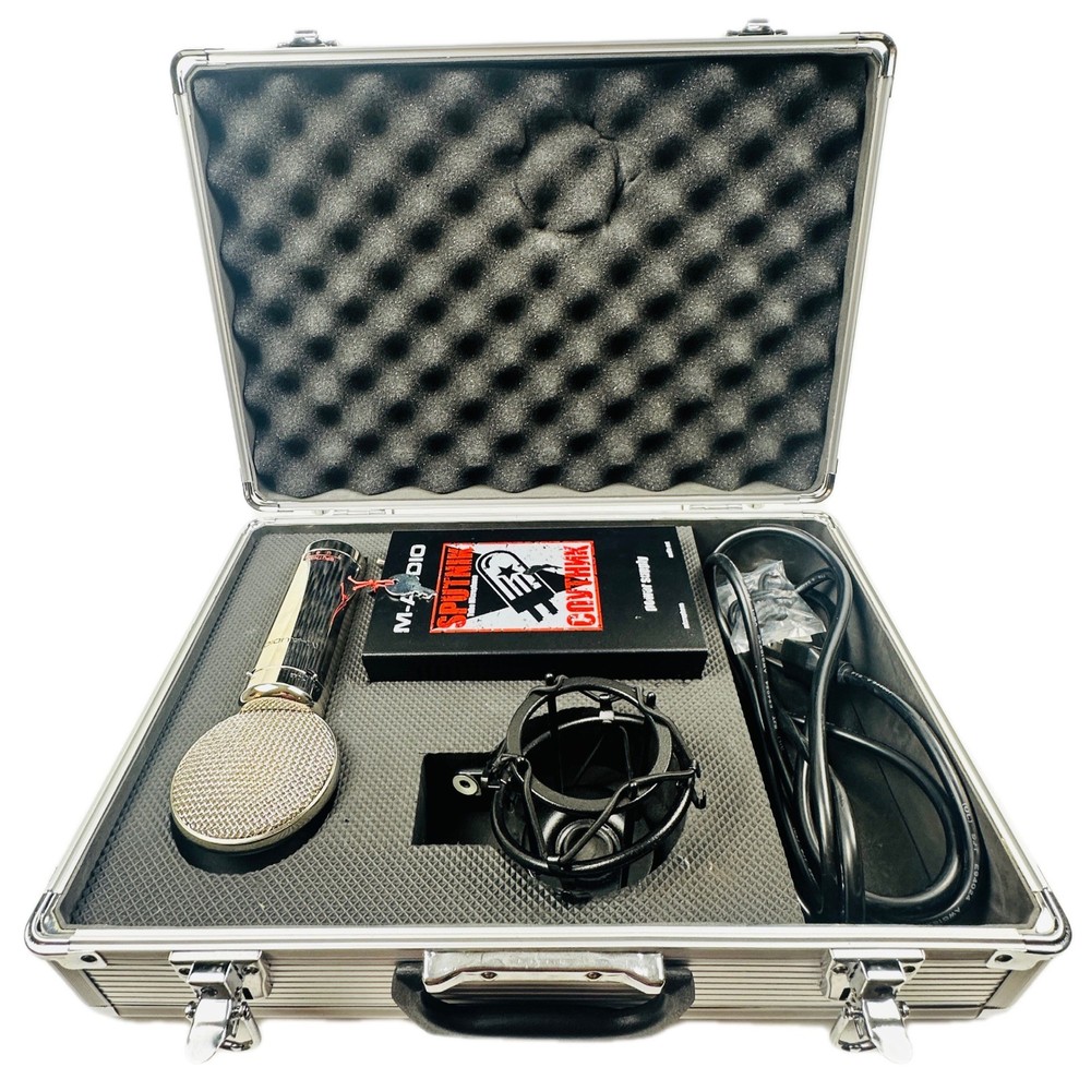 M-Audio Sputnik Tube Microphone PSU Shock Mount Case Works No 7-Pin Cable