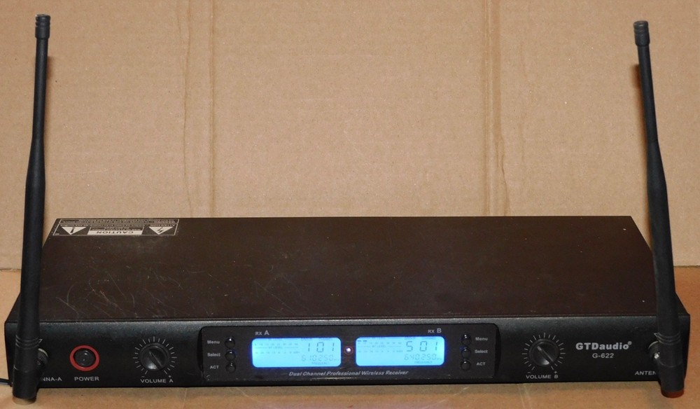 GTD Audio G-622 Wireless Mic Microphone AS IS for Parts Repair