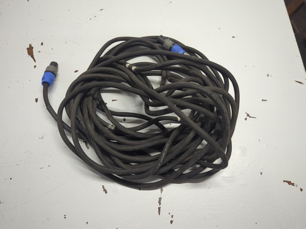 Live wire Elite Speaker Cable / 2 x 12ga Conductors 25 ft. Black