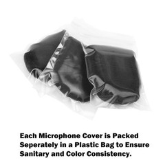 Microphone Cover Microphone Windscreen Foam Cover Black Top Grade 6 Pack