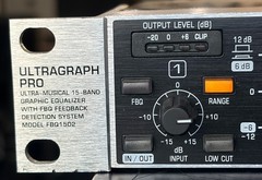 Behringer ULTRAGRAPH PRO FBQ1502 Dual 15 Band Graphic Equalizer EQ+ Feedback Det