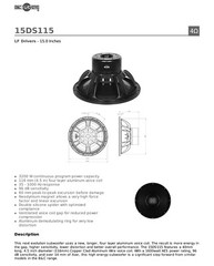 2x B&C 15DS115-4 15″ Neodymium Subwoofer Speaker 3200W 4-Ohm Bass Sub 35-1000 Hz