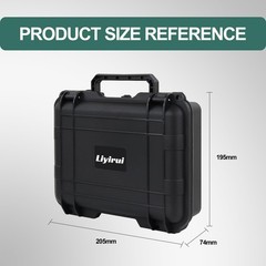 Microphone Storage Case 8×7.7×2.9in Waterproof Pre-Cut Foam for Shure SM58