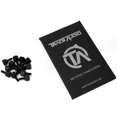 Trace Audio 500 Series Module Thumb Screws 4-40 Thread – 12-Pack, Black