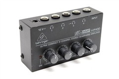 Behringer MicroAMP HA400 4-channel Headphone Amplifier – NO CABLES