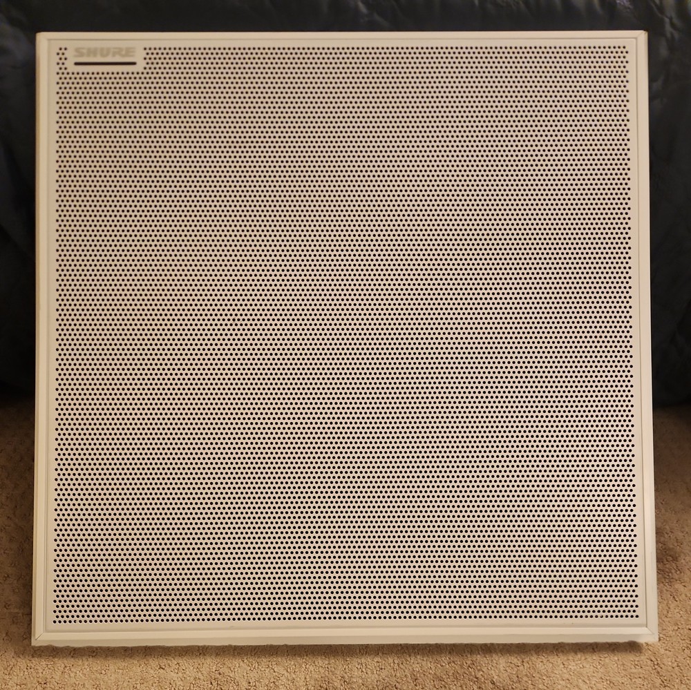 Shure MXA910W Microflex Advance White Ceiling Array Microphone Dante PoE